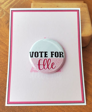 Ein Weihnachtslied "Belinda" Metall Button Button Ein Weihnachtslied "Belinda" Metall Button Button