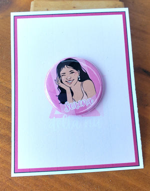 Ein Weihnachtslied "Belinda" Metall Button Button Ein Weihnachtslied "Belinda" Metall Button Button