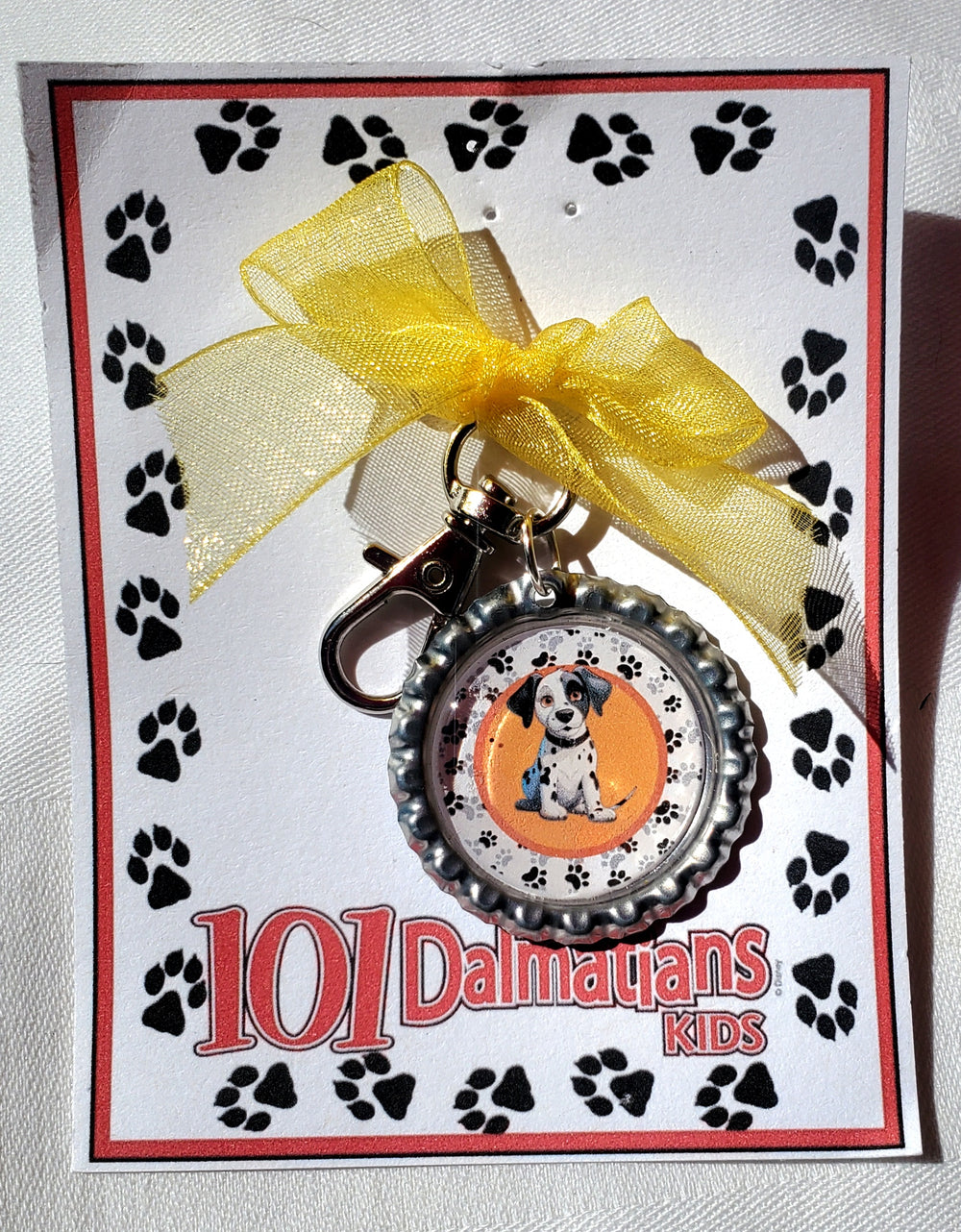 101 DALMATIANS "Puppy" Bottlecap Keychain