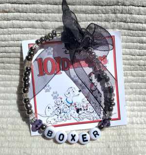 101 DALMATIANS "BOXER" Beaded Letter Bracelet 101 DALMATIANS "BOXER" Beaded Letter Bracelet