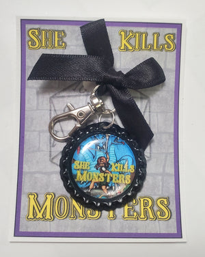 SHE KILLS MONSTERS "Show" Bottlecap Keychain SHE KILLS MONSTERS "Show" Bottlecap Keychain