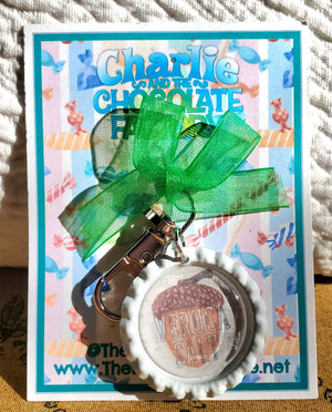 CHARLIE AND THE CHOCOLATE FACTORY "VERUCA SALT" Bottlecap Keychain CHARLIE AND THE CHOCOLATE FACTORY "VERUCA SALT" Bottlecap Keychain