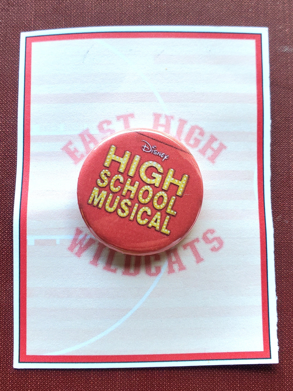 HIGH SCHOOL MUSICAL "Show" Logo Metal Pinback Button