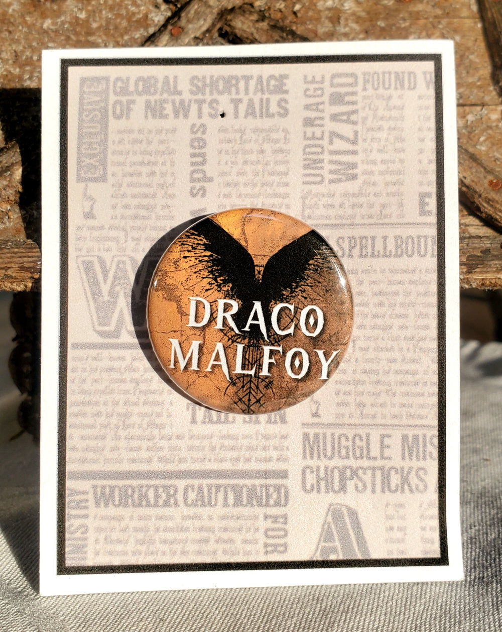 CURSED CHILD "DRACO MALFOY" Metal Pinback Button