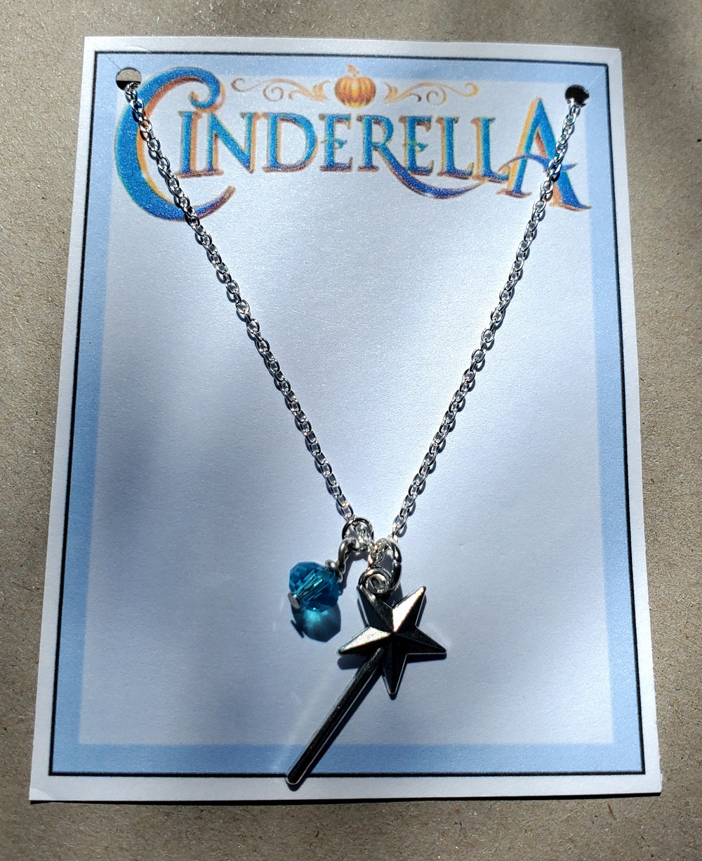 CINDERELLA Star Wand Charm Necklace