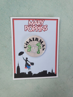 MARY POPPINS "George Banks" Metall Button MARY POPPINS "George Banks" Metall Button
