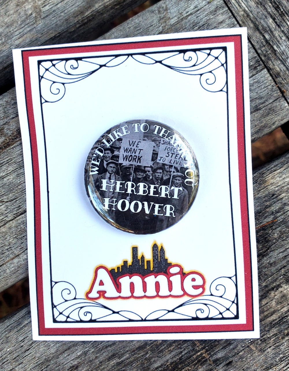 MARY POPPINS "George Banks" Metall Button