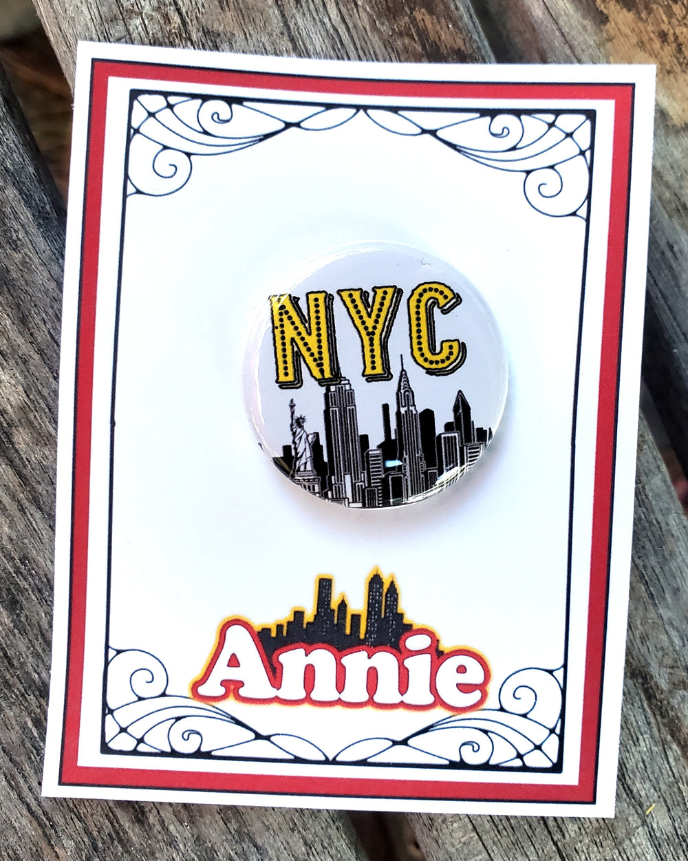 MARY POPPINS "George Banks" Metall Button