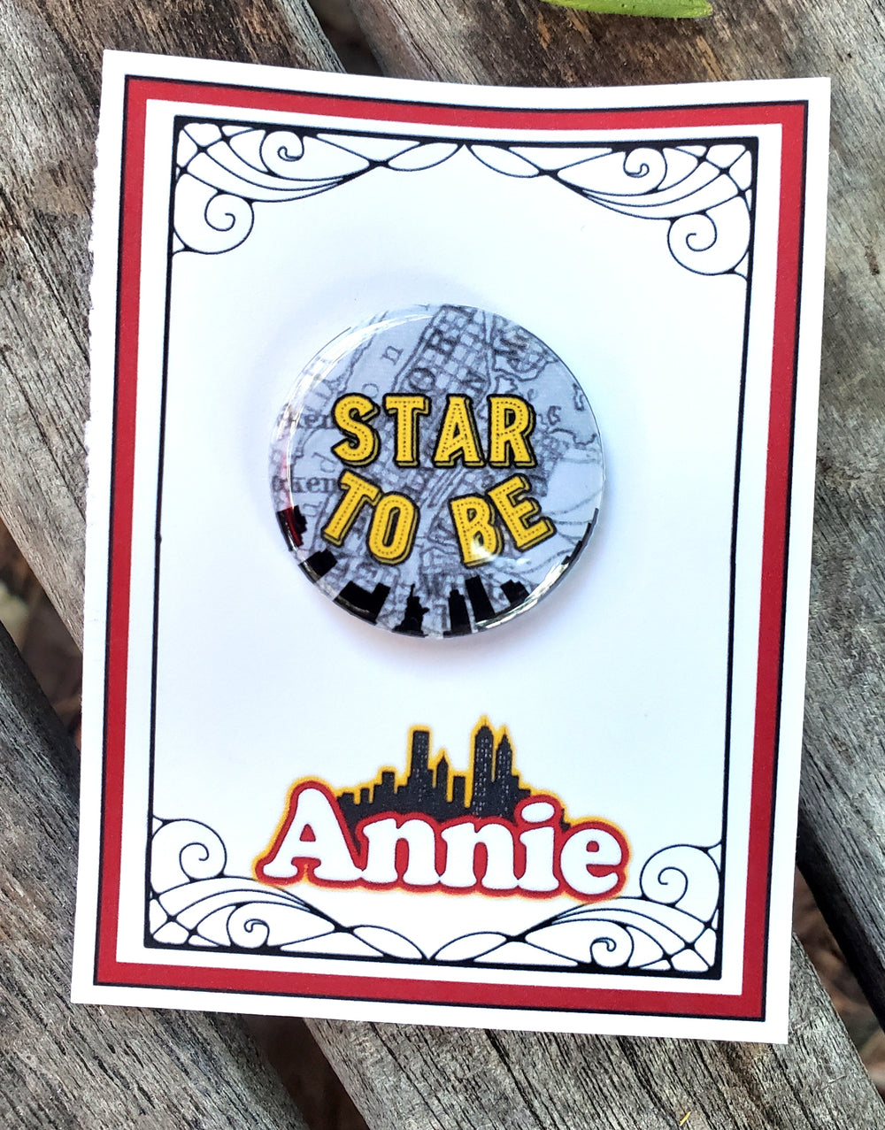 ANNIE "Star To Be" Metal Pinback Button