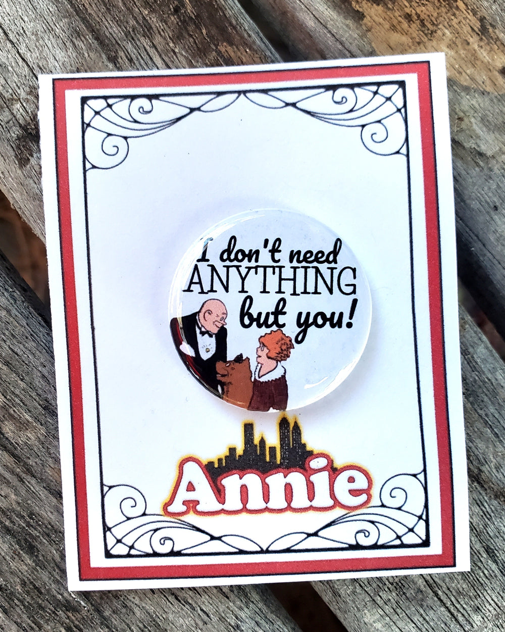 MARY POPPINS "George Banks" Metall Button