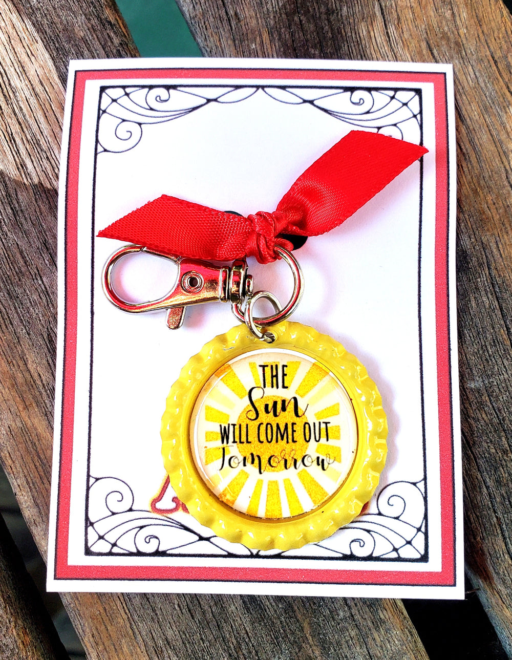 ANNIE "The Sun Will Come Out Tomorrow" Keychain
