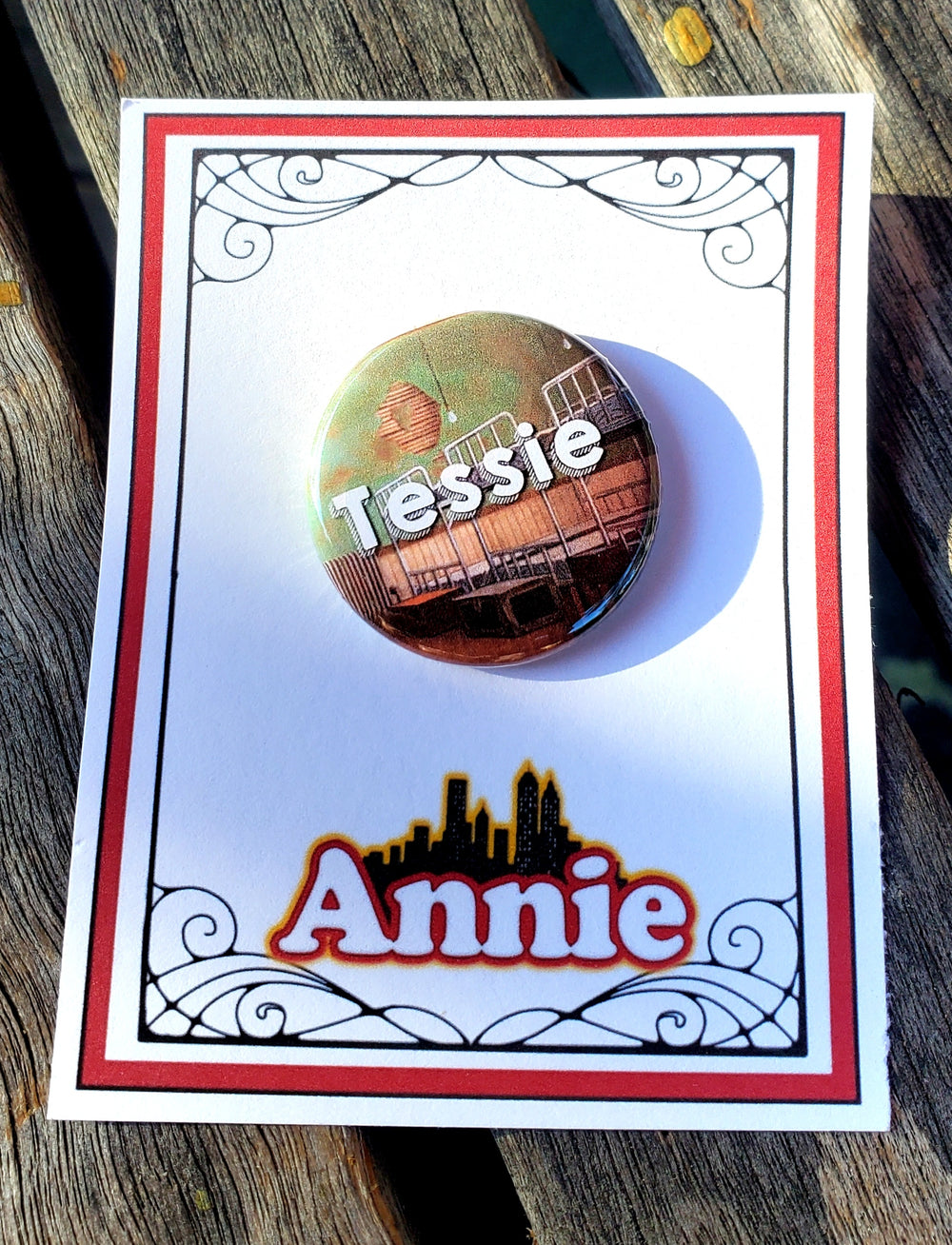 ANNIE "Tessie" Metal Pinback Button