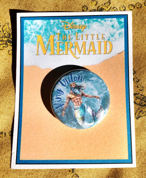 LITTLE MERMAID "King Triton" Metal Pinback LITTLE MERMAID "King Triton" Metal Pinback