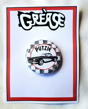 GREASE 'Putzie" Metal Pinback Button GREASE 'Putzie" Metal Pinback Button
