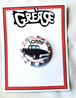 GREASE 'Sonny" Metal Pinback Button GREASE 'Sonny" Metal Pinback Button