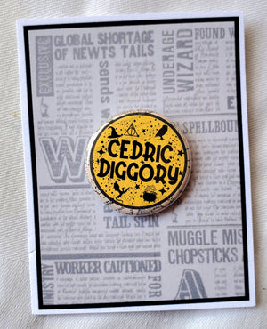 PUFFS "Cedric Diggory" Metal Pinback Button PUFFS "Cedric Diggory" Metal Pinback Button