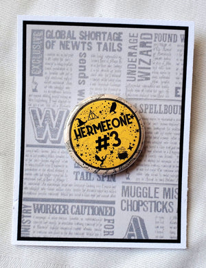 PUFFS "Hermeeone #3" Metal Pinback Button PUFFS "Hermeeone #3" Metal Pinback Button