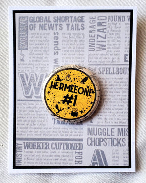 PUFFS "Hermeeone #1" Metal Pinback Button PUFFS "Hermeeone #1" Metal Pinback Button