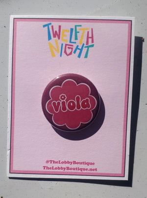 ZWÖLFTE NACHT "Viola" Metall Button Button ZWÖLFTE NACHT "Viola" Metall Button Button
