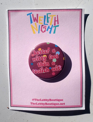 ZWÖLFTE NACHT "Show" Metall Button Button ZWÖLFTE NACHT "Show" Metall Button Button