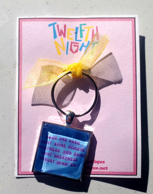 TWELFTH NIGHT Retro "Born Great" Keychain TWELFTH NIGHT Retro "Born Great" Keychain