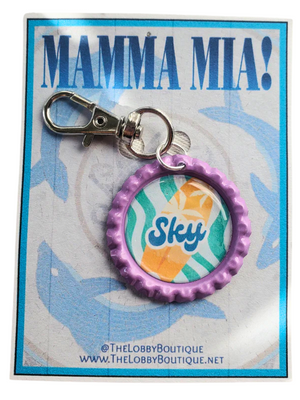 MAMMA MIA "und Punkt, Punkt, Punkt..." Glascabachon-Schlüsselanhänger MAMMA MIA "und Punkt, Punkt, Punkt..." Glascabachon-Schlüsselanhänger