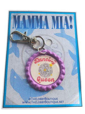 MAMMA MIA "und Punkt, Punkt, Punkt..." Glascabachon-Schlüsselanhänger MAMMA MIA "und Punkt, Punkt, Punkt..." Glascabachon-Schlüsselanhänger