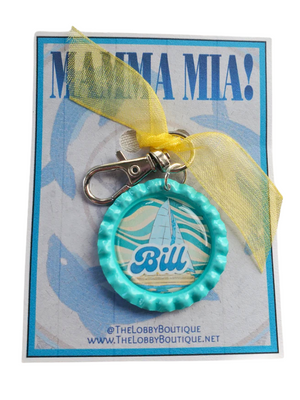 MAMMA MIA "und Punkt, Punkt, Punkt..." Glascabachon-Schlüsselanhänger MAMMA MIA "und Punkt, Punkt, Punkt..." Glascabachon-Schlüsselanhänger