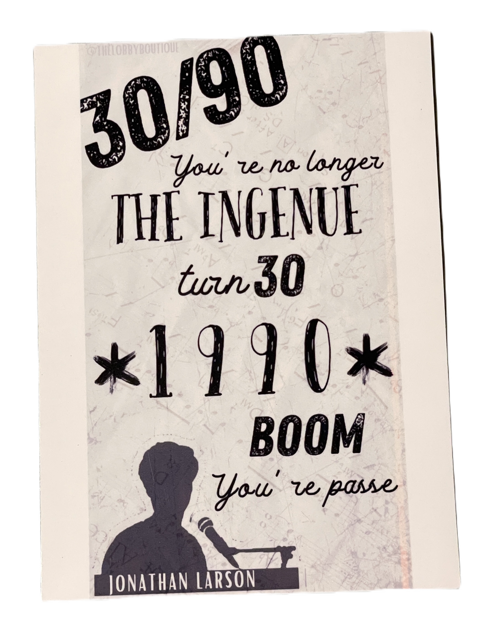 TICK, TICK... BOOM "30/90" Refrigerator Magnet