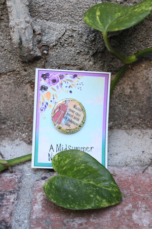 Sommernachtstraum "Theseus" Metall Button Button Sommernachtstraum "Theseus" Metall Button Button