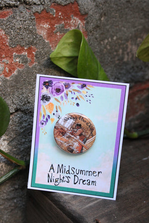 Sommernachtstraum "Snug the Joiner" Metall Button Sommernachtstraum "Snug the Joiner" Metall Button