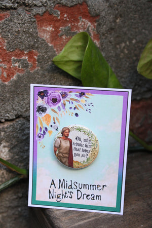 Sommernachtstraum "Demetrius" Metall Button Button Sommernachtstraum "Demetrius" Metall Button Button