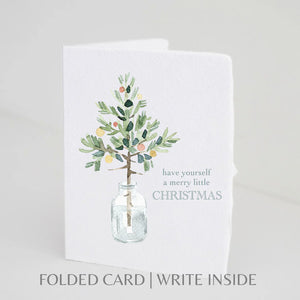 Holiday Greeting Card | A Merry Little Christmas Card Holiday Greeting Card | A Merry Little Christmas Card