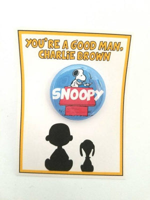 CHARLIE BROWN "Snoopy" Metal Pinback Button CHARLIE BROWN "Snoopy" Metal Pinback Button