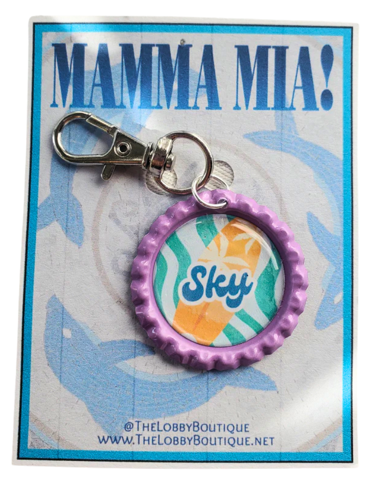 MAMMA MIA "Sky" Bottlecap Keychain