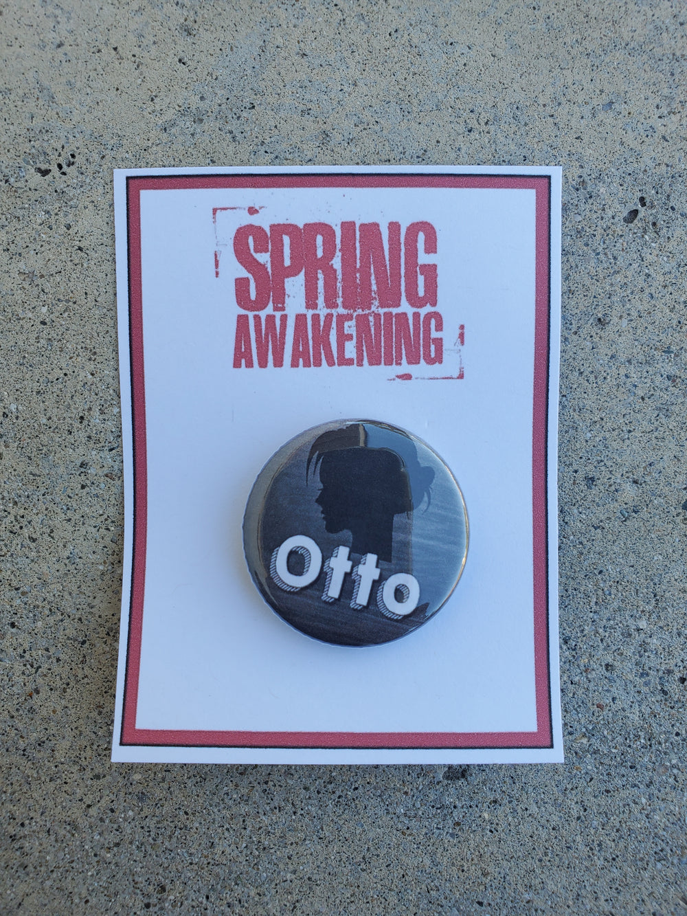 SPRING AWAKENING "Otto" Metal Pinback Button