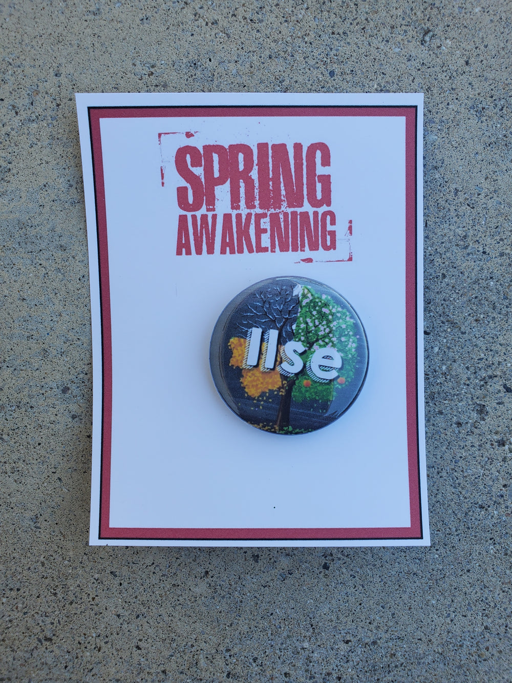 SPRING AWAKENING "Ilse" Metal Pinback Button