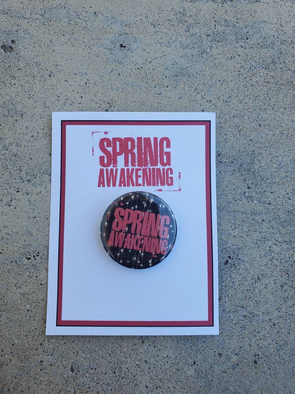 SPRING AWAKENING "Show Pin (Black)"