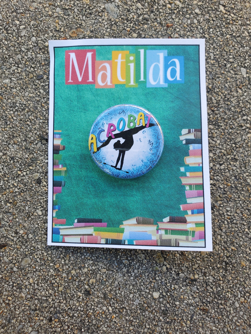 MATILDA "Acrobat" Metal Pinback Button