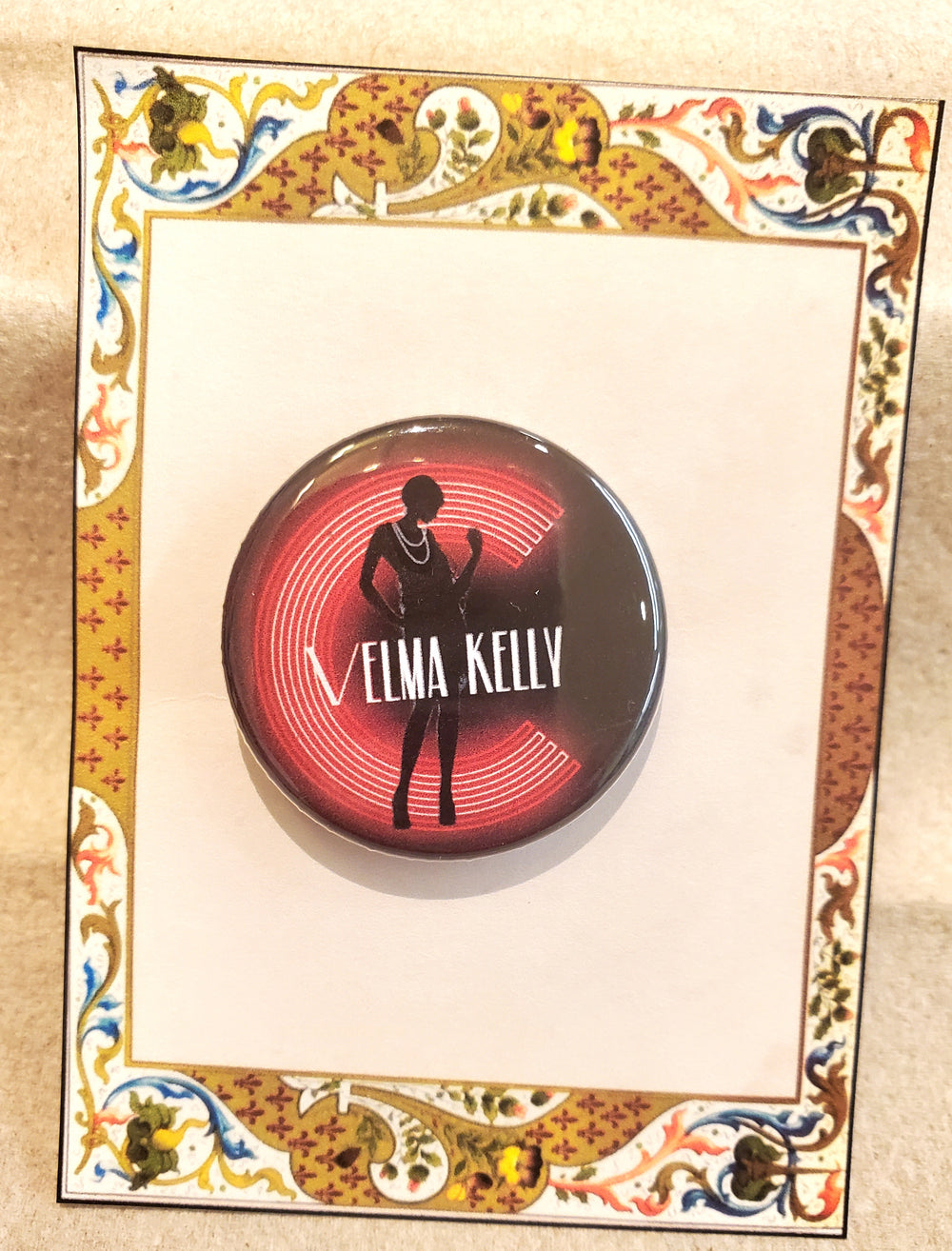CHICAGO "Velma Kelly" Metal Pinback Button