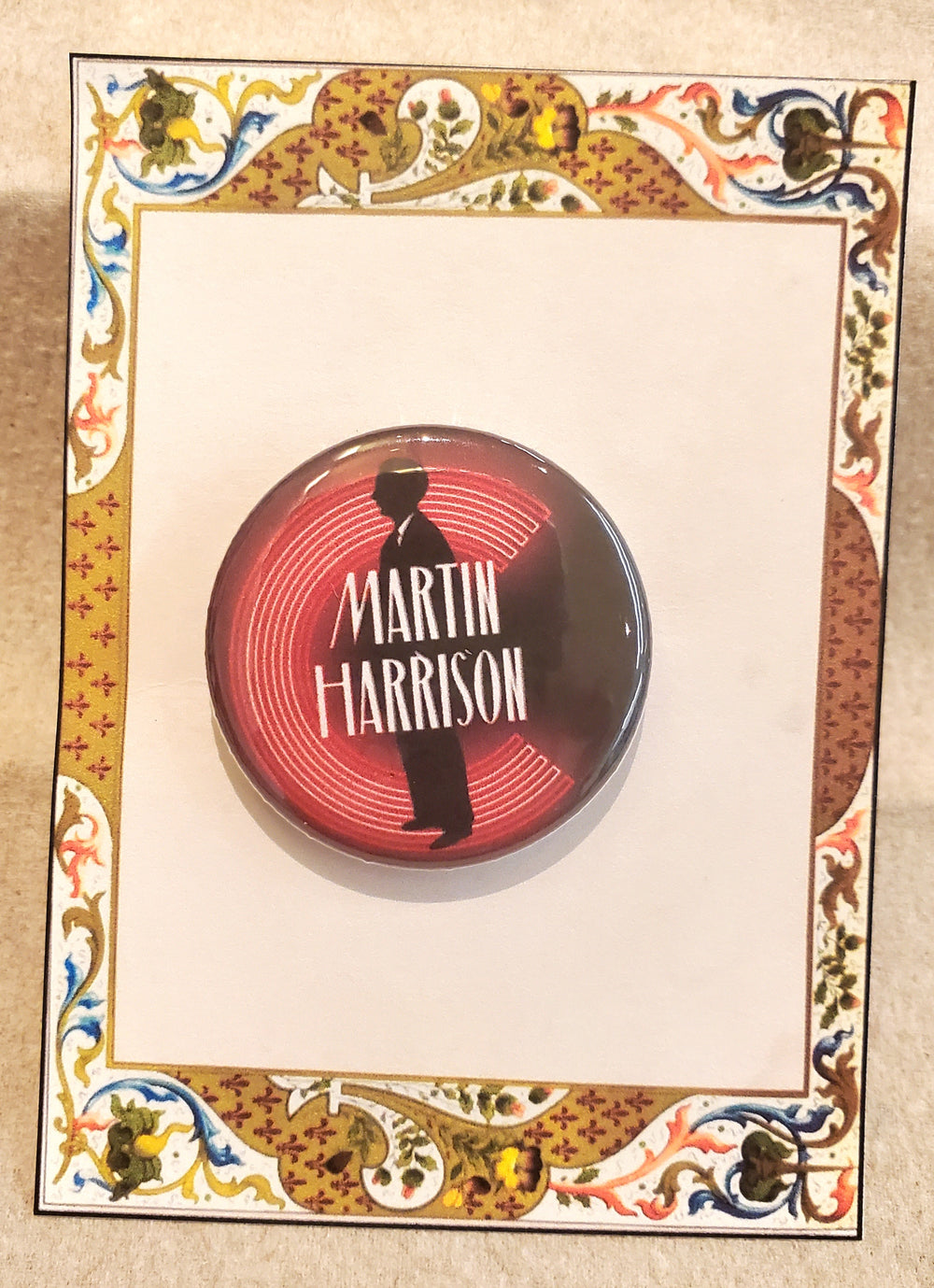 CHICAGO "Martin Harrison" Metal Pinback Button