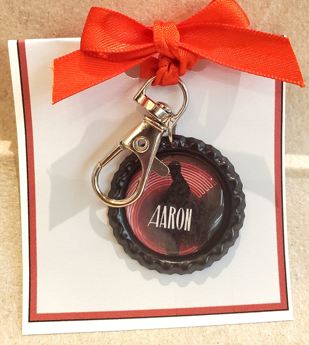 CHICAGO "Aaron" Bottlecap Keychain