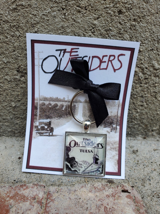 OUTSIDERS "Show" Glass Cabachon Keychain