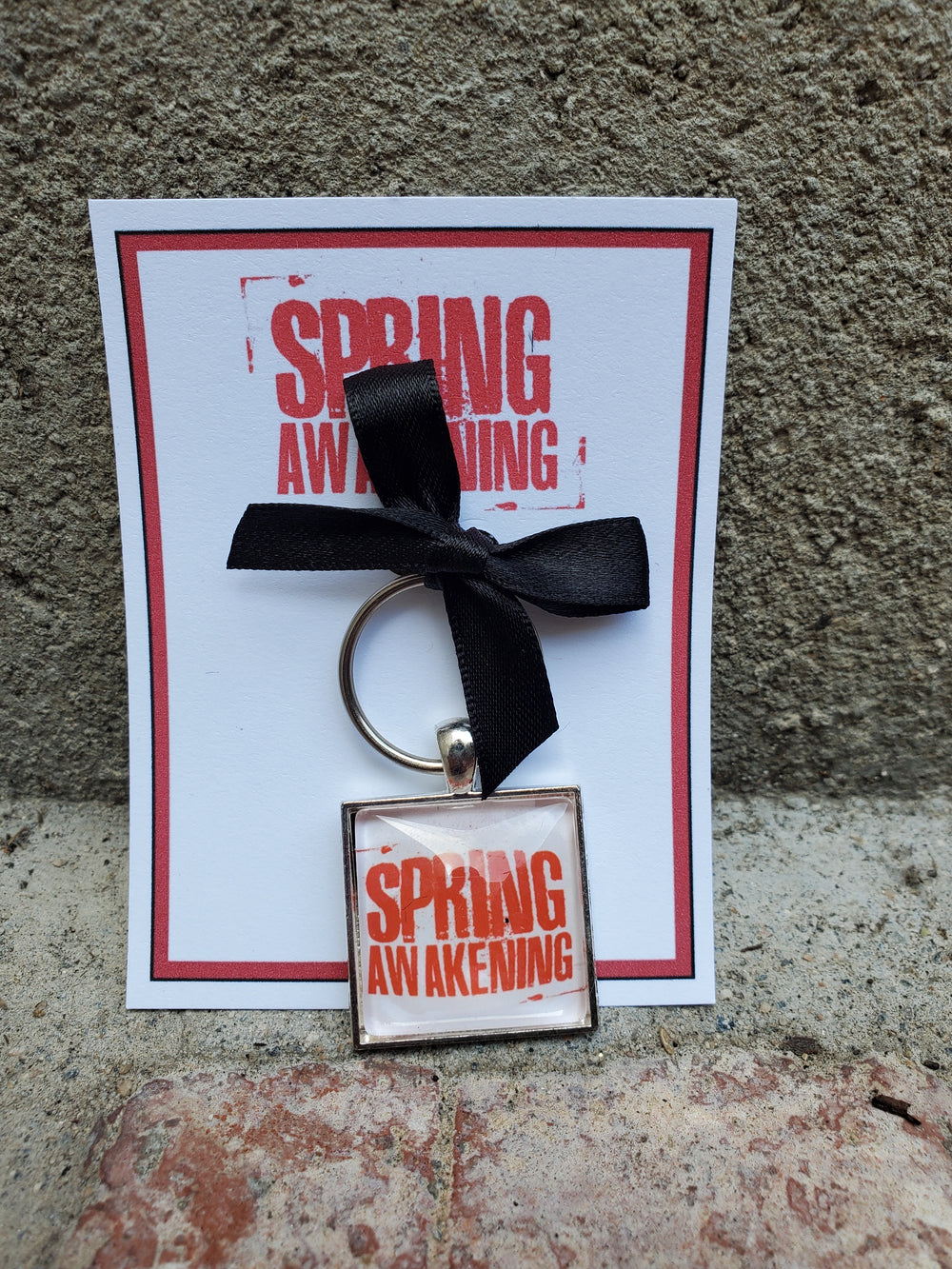 SPRING AWAKENING "Show" Glass Cabachon Keychain