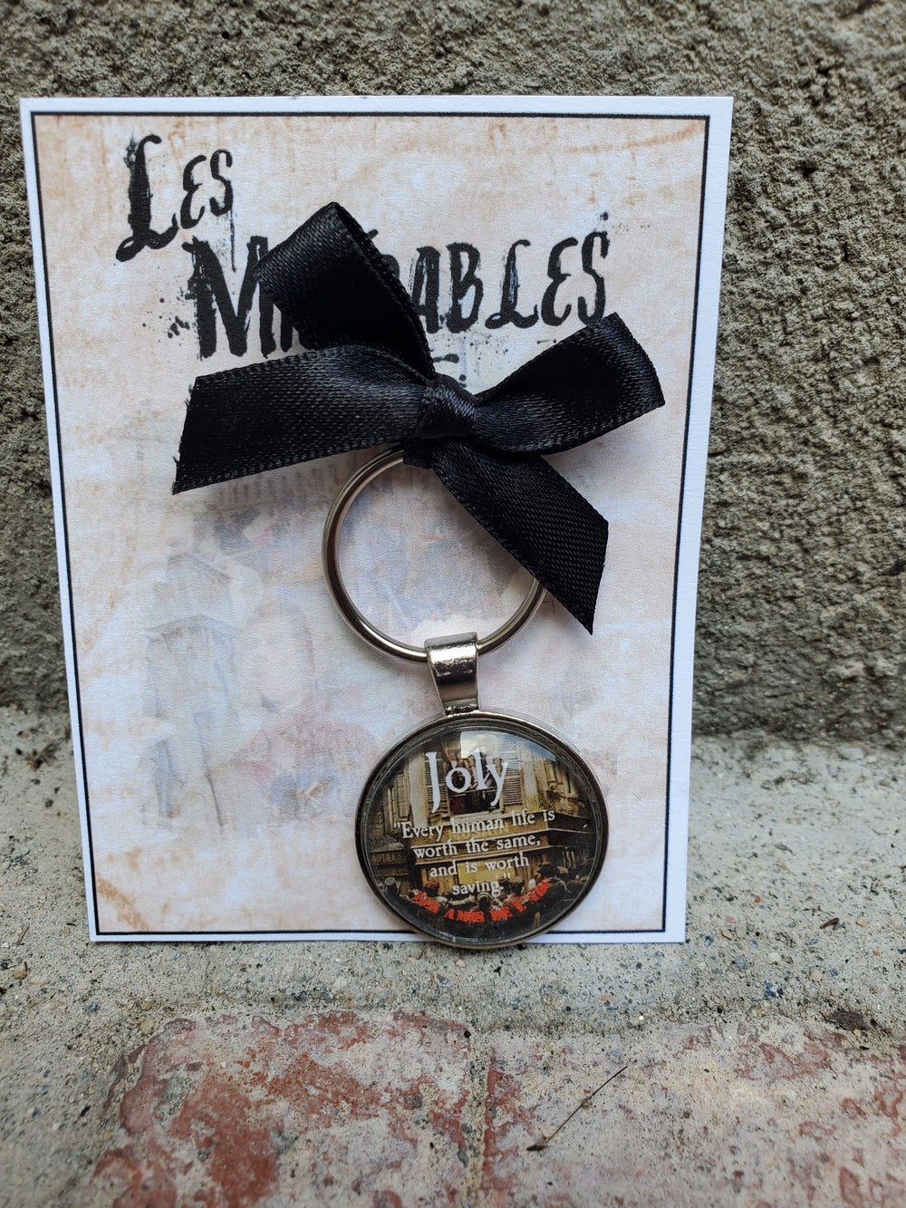 LES MISERABLES "Joly" Glass Cabachon Keychain