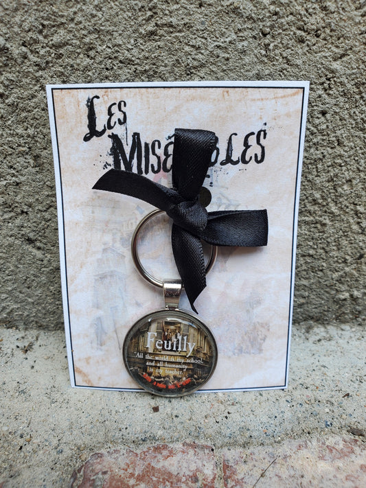 LES MISERABLES "Feuilly" Glass Cabachon Keychain