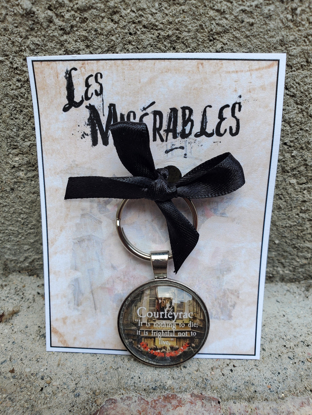 LES MISERABLES "Courfeyrac" Glass Cabachon Keychain