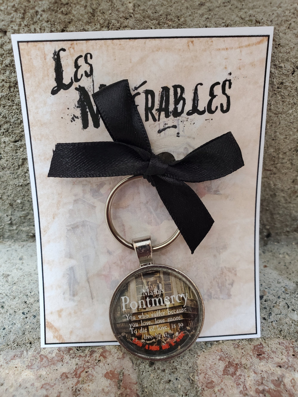 LES MISERABLES "Marius Pontmercy" Glass Cabachon Keychain