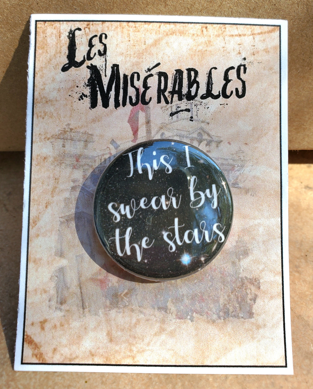 LES MISERABLES "Sterne" Metall Button Button