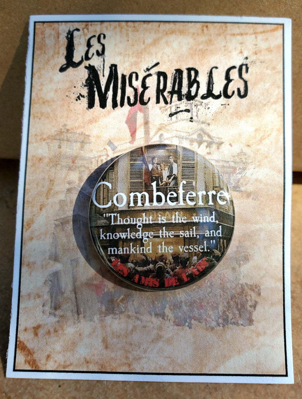 LES MISERABLES "Combeferre" Metall-Anstecker